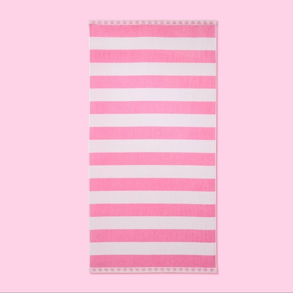 Stoney Clover Lane x Target striped Pink beach towel - Picture 4 of 4